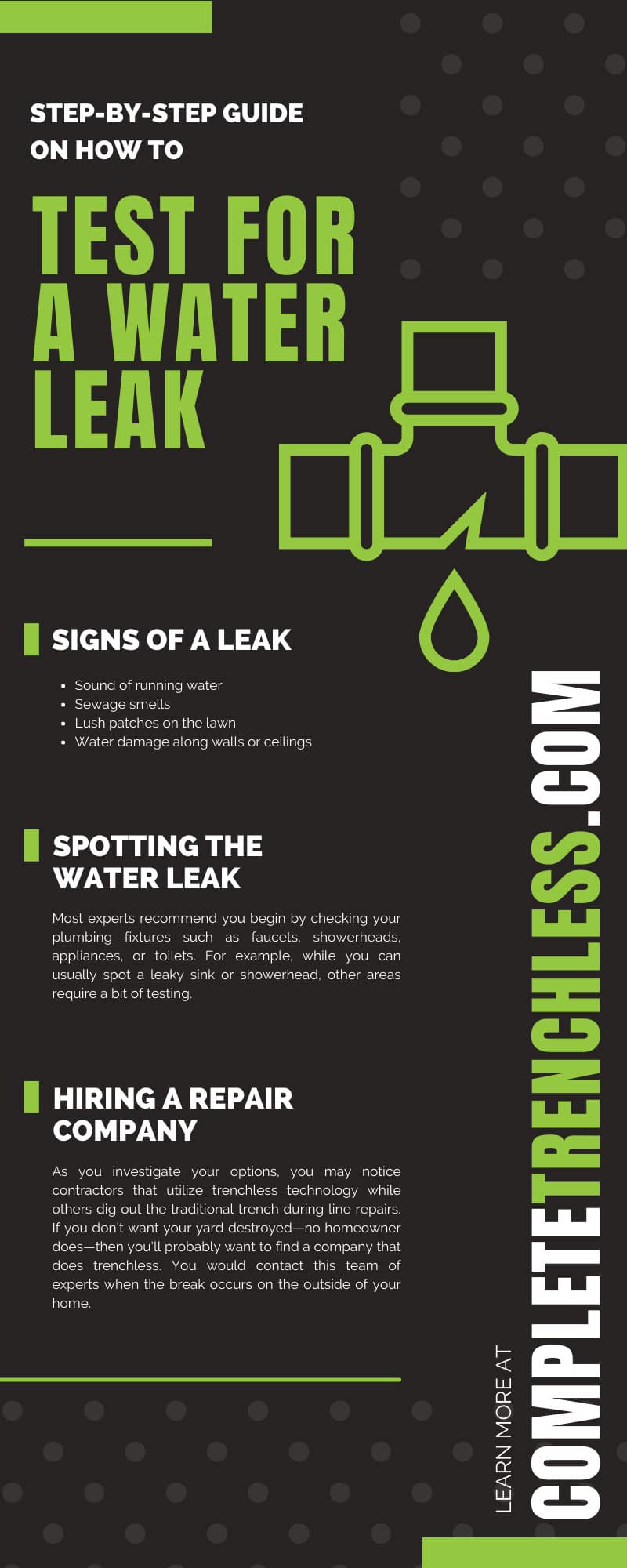 Step-by-Step Guide on How To Test for a Water Leak
